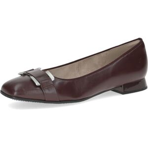 CAPRICE Damen Ballerinas aus Leder Kleiner Absatz, Rot (Bordeaux Nappa), 39 EU CAPRICE Damen Ballerinas aus Leder Kleiner Absatz, Rot (Bordeaux Nappa), 39 EU