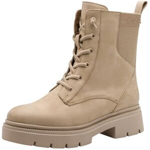 MARCO TOZZI by Guido Maria Kretschmer Damen Stiefeletten zum Schnüren mit Reißverschluss Modern, Beige (Beige), 41 EU MARCO TOZZI by Guido Maria Kretschmer Damen Stiefeletten zum Schnüren mit Reißverschluss Modern, Beige (Beige), 41 EU