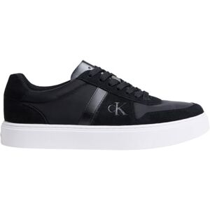 Calvin Herren Cupsole Sneaker Classic Lace aus Leder, Schwarz (Ck Black), 44 Calvin Herren Cupsole Sneaker Classic Lace aus Leder, Schwarz (Ck Black), 44