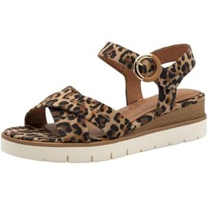 Tamaris Sandalette Damen Keilabsatz braun,EU 40 Tamaris Sandalette Damen Keilabsatz braun,EU 40