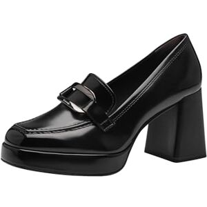 Tamaris Damen Trotteur Blockabsatz bequem; Black Brush, EU 41 Tamaris Damen Trotteur Blockabsatz bequem; Black Brush, EU 41