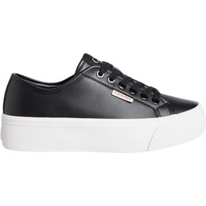 Calvin Damen Vulcanized Sneaker Flatform mit Plateau, Schwarz (Ck Black), 41 Calvin Damen Vulcanized Sneaker Flatform mit Plateau, Schwarz (Ck Black), 41