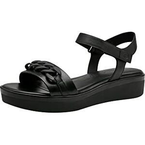 Tamaris Damen 1-1-28267-30 Flache Sandale, Black Leather, 37 EU Tamaris Damen 1-1-28267-30 Flache Sandale, Black Leather, 37 EU