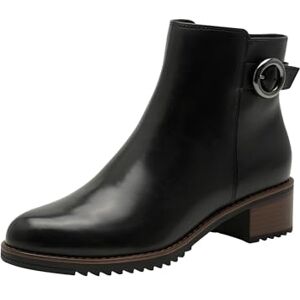 MARCO TOZZI Damen Stiefeletten mit Lederanteil Blockabsatz, Schwarz (Black), 38 EU MARCO TOZZI Damen Stiefeletten mit Lederanteil Blockabsatz, Schwarz (Black), 38 EU
