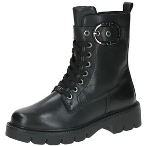 CAPRICE Damen Winterstiefeletten zum Schnüren aus Leder mit Schnalle, Schwarz (Black Nappa), 38 EU CAPRICE Damen Winterstiefeletten zum Schnüren aus Leder mit Schnalle, Schwarz (Black Nappa), 38 EU