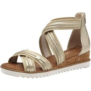 Tamaris Sandalette Damen Vegan Bequem metallic,EU 38 Tamaris Sandalette Damen Vegan Bequem metallic,EU 38