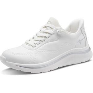 Tamaris Comfort Damen Step IN Sneaker flach zum Schlupfen Sportlich, Weiß (White), 41 EU Tamaris Comfort Damen Step IN Sneaker flach zum Schlupfen Sportlich, Weiß (White), 41 EU