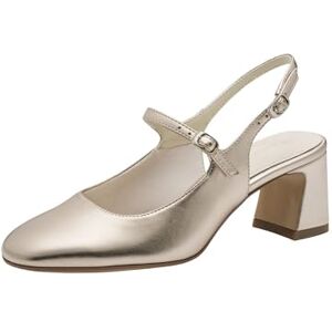 Tamaris Damen Sling Pump mit Blockabsatz, metallic, 40 EU Tamaris Damen Sling Pump mit Blockabsatz, metallic, 40 EU