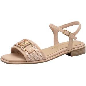 MARCO TOZZI Damen Sandalen flach mit Schließe Bequem, Rosa (Powder Comb), 37 EU MARCO TOZZI Damen Sandalen flach mit Schließe Bequem, Rosa (Powder Comb), 37 EU