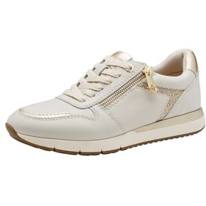 Tamaris Comfort Damen Sneaker flach Rund mit Reißverschluss, Weiß (Offwhite), 40 EU Tamaris Comfort Damen Sneaker flach Rund mit Reißverschluss, Weiß (Offwhite), 40 EU