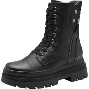 MARCO TOZZI Damen Stiefeletten zum Schnüren mit Reißverschluss Bequem, Schwarz (Black Comb), 40 EU MARCO TOZZI Damen Stiefeletten zum Schnüren mit Reißverschluss Bequem, Schwarz (Black Comb), 40 EU