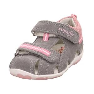 Superfit Mädchen Fanni Sandalen, Grau Rosa 2510, 18 EU Superfit Mädchen Fanni Sandalen, Grau Rosa 2510, 18 EU