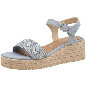 Tamaris Sandalette Damen Keilabsatz blau,EU 39 Tamaris Sandalette Damen Keilabsatz blau,EU 39