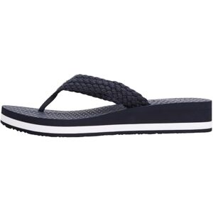 Tommy Hilfiger Damen Flip Flops Beach Sandal mit Plateau, Blau (Space Blue), 42 Tommy Hilfiger Damen Flip Flops Beach Sandal mit Plateau, Blau (Space Blue), 42