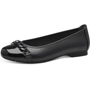 Jana Damen Ballerinas mit Zehenkappe Vegan, Schwarz (Black), 38 EU Jana Damen Ballerinas mit Zehenkappe Vegan, Schwarz (Black), 38 EU