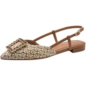 Tamaris Damen Sling Pump mit Blockabsatz, beige, 37 EU Tamaris Damen Sling Pump mit Blockabsatz, beige, 37 EU