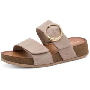 Tamaris Comfort Damen Wedge/Plat Mule MultiAdjustable BEIGE Suede 38 Tamaris Comfort Damen Wedge/Plat Mule MultiAdjustable BEIGE Suede 38