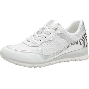 MARCO TOZZI Damen Sneaker flach mit Schnürsenkeln Vegan, Weiß (White Comb), 37 EU MARCO TOZZI Damen Sneaker flach mit Schnürsenkeln Vegan, Weiß (White Comb), 37 EU