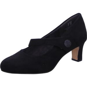 Jana Damen Pumps mit Riemen mit Klettverschluss Vegan, Schwarz (Black), 39 EU Jana Damen Pumps mit Riemen mit Klettverschluss Vegan, Schwarz (Black), 39 EU