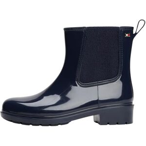 Tommy Hilfiger Damen Gummistiefel Hardware Rainboot Glänzend, Blau (Space Blue), 39 Tommy Hilfiger Damen Gummistiefel Hardware Rainboot Glänzend, Blau (Space Blue), 39
