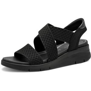 Tamaris Comfort Damen Sandalen flach zum Schlupfen Vegan, Schwarz (Black Uni), 40 EU Tamaris Comfort Damen Sandalen flach zum Schlupfen Vegan, Schwarz (Black Uni), 40 EU