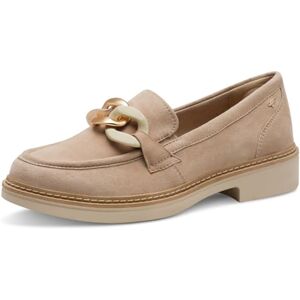 Tamaris Comfort Damen Slipper aus Leder Elegant, Beige (Beige Suede), 40 EU Tamaris Comfort Damen Slipper aus Leder Elegant, Beige (Beige Suede), 40 EU