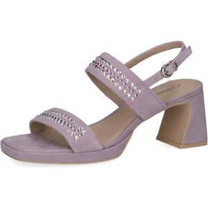 CAPRICE Damen Sandalen mit Absatz aus Leder Elegant, Lila (Lavender Suede), 38 EU CAPRICE Damen Sandalen mit Absatz aus Leder Elegant, Lila (Lavender Suede), 38 EU