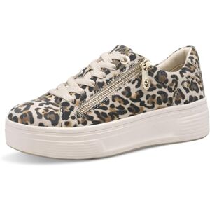 Tamaris Comfort Damen Plateau Sneaker mit Reißverschluss Low Top, Mehrfarbig (Leopard), 41 EU Tamaris Comfort Damen Plateau Sneaker mit Reißverschluss Low Top, Mehrfarbig (Leopard), 41 EU