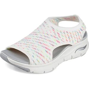 Skechers Damen Arch Fit Fußgewölbe-Passform – Catchy Wave, Mehrfarbig, Weiß, 40 EU Skechers Damen Arch Fit Fußgewölbe-Passform – Catchy Wave, Mehrfarbig, Weiß, 40 EU