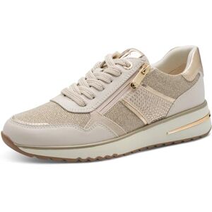 MARCO TOZZI Damen Sneaker weiches Feel Me Wechselfußbett weiches Innenfutter Modern, beige (Cream Comb), 38 EU MARCO TOZZI Damen Sneaker weiches Feel Me Wechselfußbett weiches Innenfutter Modern, beige (Cream Comb), 38 EU