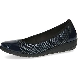 CAPRICE Damen Ballerinas aus Leder mit Keilabsatz, Blau (Ocean Comb), 39 EU CAPRICE Damen Ballerinas aus Leder mit Keilabsatz, Blau (Ocean Comb), 39 EU