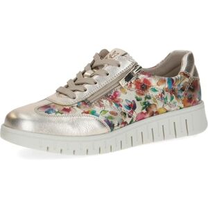 CAPRICE Damen Sneaker aus Leder, Metallic (Flower Metal.), 40 CAPRICE Damen Sneaker aus Leder, Metallic (Flower Metal.), 40