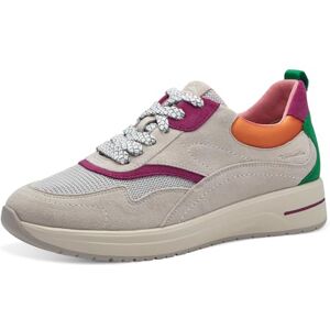 Tamaris Comfort Damen Sneaker flach aus Leder Bequem, Mehrfarbig (Fuchsia Comb), 37 EU Tamaris Comfort Damen Sneaker flach aus Leder Bequem, Mehrfarbig (Fuchsia Comb), 37 EU