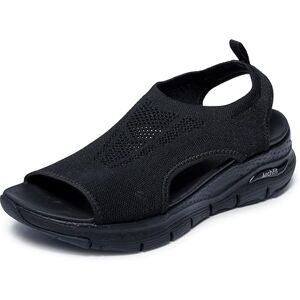 Skechers Arch Fit City Catch Damen Sandalen, Black Knit, 38 EU Skechers Arch Fit City Catch Damen Sandalen, Black Knit, 38 EU