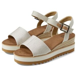 TOMS Damen Diana Sandale, Natürlicher Stoff, 7 Wide TOMS Damen Diana Sandale, Natürlicher Stoff, 7 Wide
