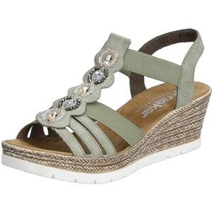 Rieker Damen Sandalen 619B2-52 grün Gr. 42 Rieker Damen Sandalen 619B2-52 grün Gr. 42