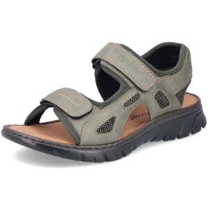 Rieker Herren Klassische Sandalen 26761-54 Weite Normal Klettverschluss Kunstleder Olive/moos/Pesto / 54 46 EU Rieker Herren Klassische Sandalen 26761-54 Weite Normal Klettverschluss Kunstleder Olive/moos/Pesto / 54 46 EU