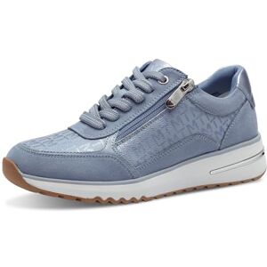 MARCO TOZZI Damen Sneaker flach mit Reißverschluss Freizeit, Blau (Polar Comb), 40 EU MARCO TOZZI Damen Sneaker flach mit Reißverschluss Freizeit, Blau (Polar Comb), 40 EU