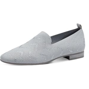 MARCO TOZZI Damen Slipper mit Blockabsatz Runde Spitze, Grau (Lt.Grey Metal.), 39 EU MARCO TOZZI Damen Slipper mit Blockabsatz Runde Spitze, Grau (Lt.Grey Metal.), 39 EU