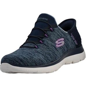 Skechers Hands Free Summits Dazzling Haze Damen-Sneakers zum Hineinschlüpfen, Marineblau, 40.5 EU Weit Skechers Hands Free Summits Dazzling Haze Damen-Sneakers zum Hineinschlüpfen, Marineblau, 40.5 EU Weit