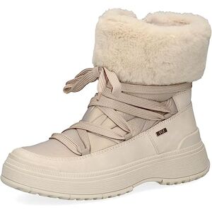 CAPRICE Damen Winterstiefeletten zum Schnüren Gefüttert Fell Weite G, Beige (Beige Comb), 39 EU CAPRICE Damen Winterstiefeletten zum Schnüren Gefüttert Fell Weite G, Beige (Beige Comb), 39 EU