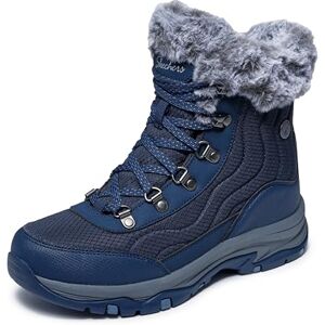 Skechers Damen Trego StormieAnkle Boot, Navy Nylon Duraleather, 38 EU Skechers Damen Trego StormieAnkle Boot, Navy Nylon Duraleather, 38 EU