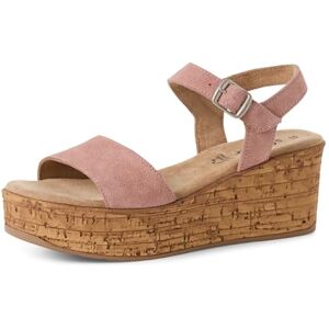 s.Oliver Damen Sandalen mit Keilabsatz aus Leder Sommer, Rosa (Rose), 39 EU s.Oliver Damen Sandalen mit Keilabsatz aus Leder Sommer, Rosa (Rose), 39 EU