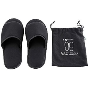 Comfysail Faltbare tragbare Hausschuhe, waschbar, offene Zehen, Frottee-Hausschuhe mit Aufbewahrungstasche, für Spa, Reisen, Hotel/Zuhause, Gäste, 34–43, Schwarz, 34-43 Comfysail Faltbare tragbare Hausschuhe, waschbar, offene Zehen, Frottee-Hausschuhe mit Aufbewahrungstasche, für Spa, Reisen, Hotel/Zuhause, Gäste, 34–43, Schwarz, 34-43