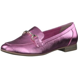 MARCO TOZZI Damen Loafer mit Absatz Elegant Vegan, Metallisch (Pink Metallic), 40 EU MARCO TOZZI Damen Loafer mit Absatz Elegant Vegan, Metallisch (Pink Metallic), 40 EU