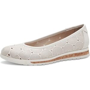 Jana Damen Ballerinas Runde Spitze Vegan, Weiß (White), 39 EU Jana Damen Ballerinas Runde Spitze Vegan, Weiß (White), 39 EU