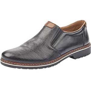 Rieker 16563, Herren Slipper, Schwarz (schwarz/Mogano), 46 EU (11 UK) Rieker 16563, Herren Slipper, Schwarz (schwarz/Mogano), 46 EU (11 UK)