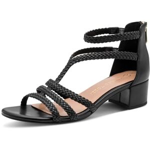 MARCO TOZZI Damen Sandale weiches Feel Me Fußbett Vegan weiches Innenfutter Modisch, schwarz (BLACK), 39 EU MARCO TOZZI Damen Sandale weiches Feel Me Fußbett Vegan weiches Innenfutter Modisch, schwarz (BLACK), 39 EU