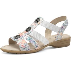 Jana Damen Sandalen flach Sommer Vegan, Mehrfarbig (Flower Multi), 37 EU Jana Damen Sandalen flach Sommer Vegan, Mehrfarbig (Flower Multi), 37 EU