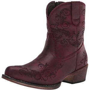 ROPER Damen Kurzes Zeug Westernstiefel, Rot/Ausflug, einfarbig (Getaway Solids), 38.5 EU ROPER Damen Kurzes Zeug Westernstiefel, Rot/Ausflug, einfarbig (Getaway Solids), 38.5 EU